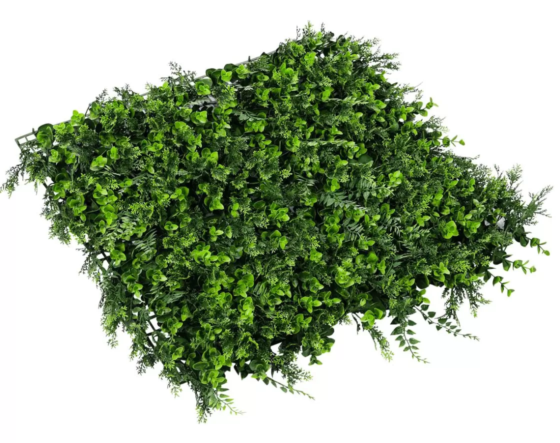Decoración De Verano | Decoración De Primavera>DecoWoerner Panel Artificial De Eucalipto Y Helecho Premium, 50 X 50 Cm verde