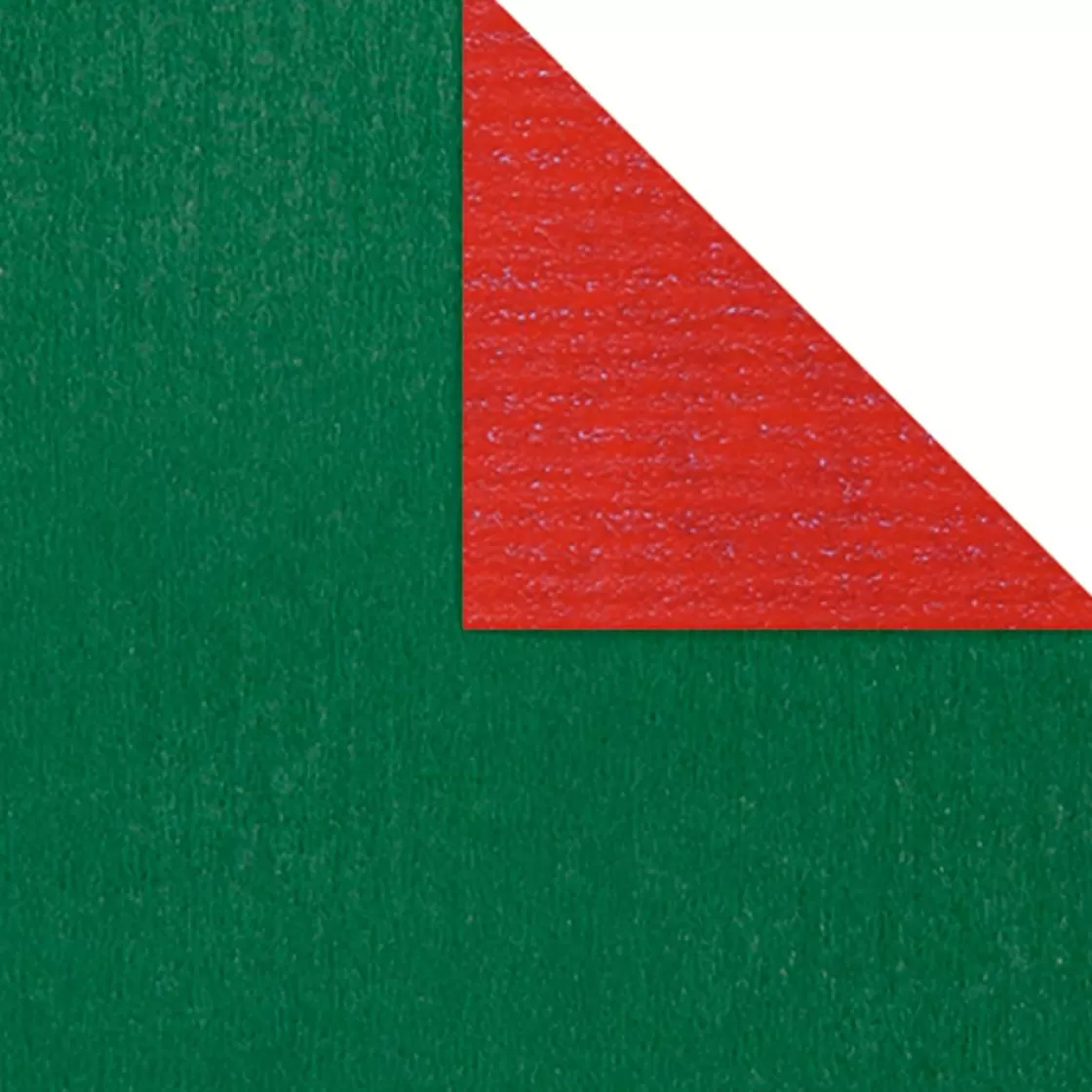 Papel De Regalo>DecoWoerner Papel De Envolver Rollo Bicolor Rojo 50 Cm X 50 M verde