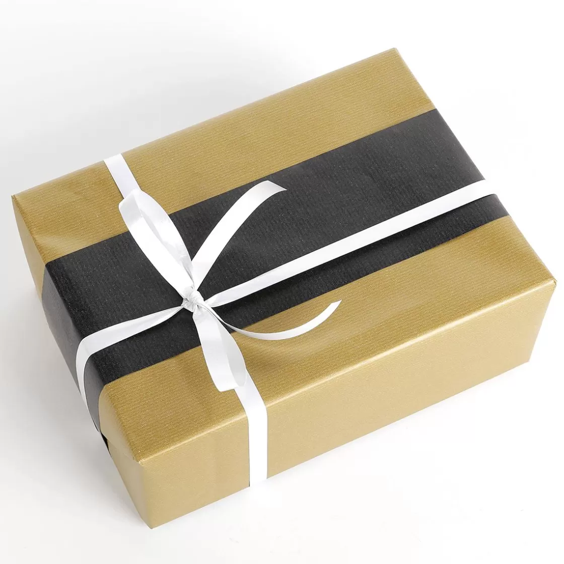 Papel De Regalo>DecoWoerner Papel De Regalo Bicolor 50 Cm, 100 M, Oro negro