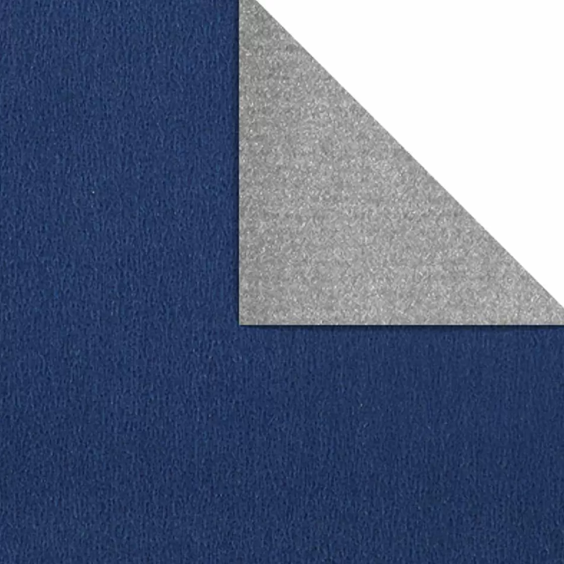 Papel De Regalo>DecoWoerner Papel De Regalo Bicolor 50 Cm, 250 M, Plata azul