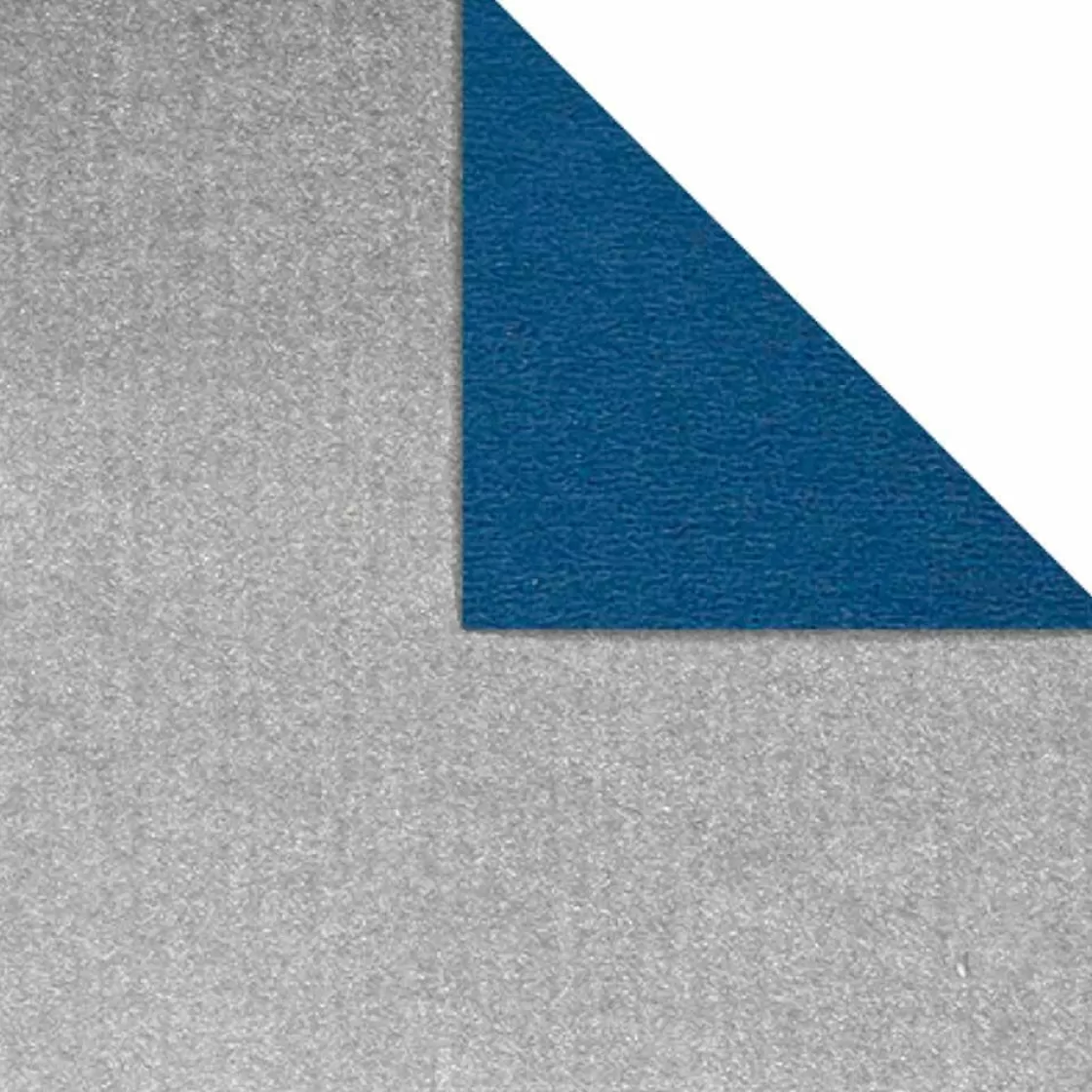 Papel De Regalo>DecoWoerner Papel De Regalo Bicolor 50 Cm, 250 M, Plata azul