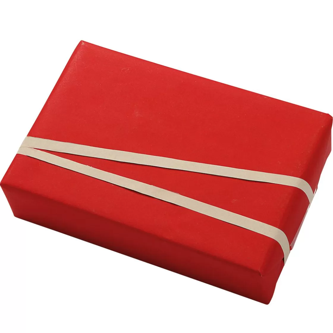 Papel De Regalo | Go Green - Envoltorio Para Regalo Ecológico>DecoWoerner Papel Kraft Liso Reciclado - Bobina De Papel De Regalo De 50 M rojo