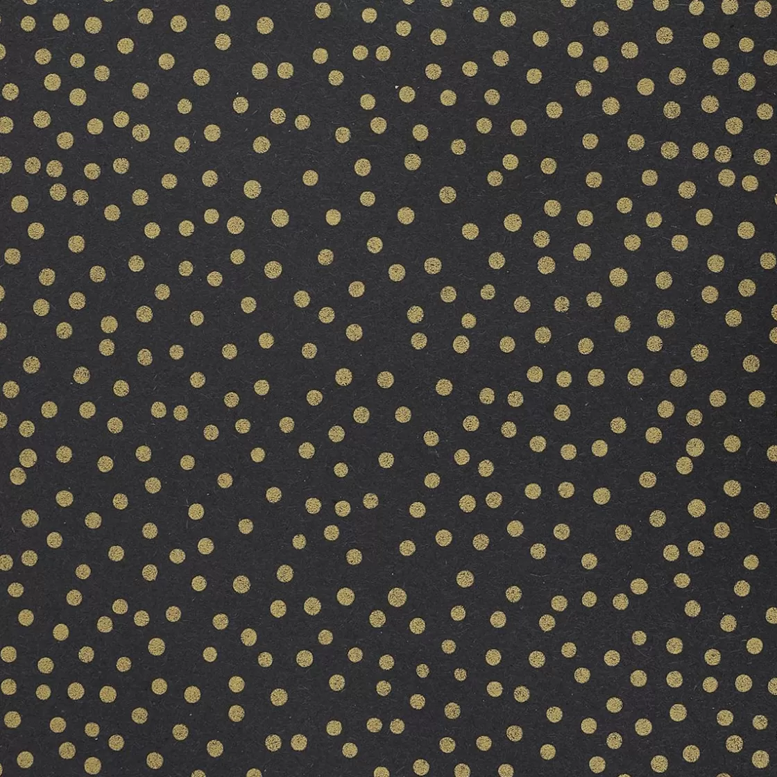 Papel De Regalo | Go Green - Envoltorio Para Regalo Ecológico>DecoWoerner Papel Kraft Reciclado Con Puntos Dorados, 50 Cm, 50 M negro