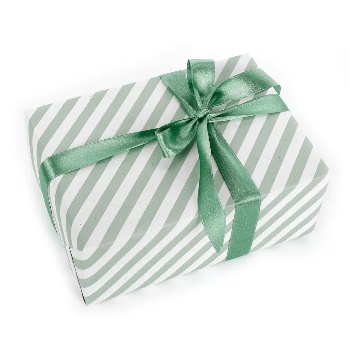 Papel De Regalo | Go Green - Envoltorio Para Regalo Ecológico>DecoWoerner Papel Kraft Sostenible De Remolacha Azucarera Con Rayas s Y Blancas - Rollo De Papel De Envolver De 50 M. verde