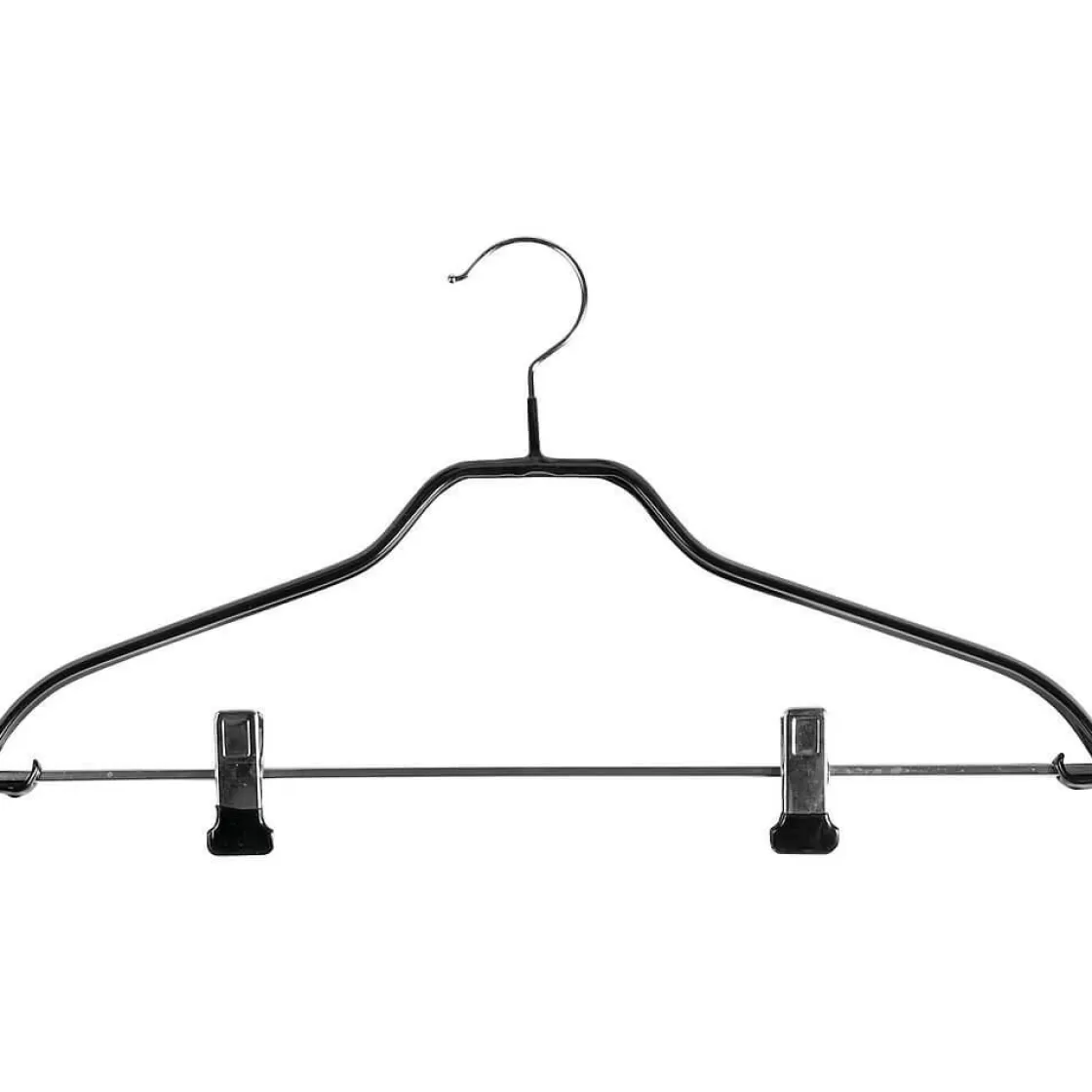 Perchas>DecoWoerner Percha Con Pinzas Antideslizante 40 Cm, ,1 Caja De 50 Piezas negro