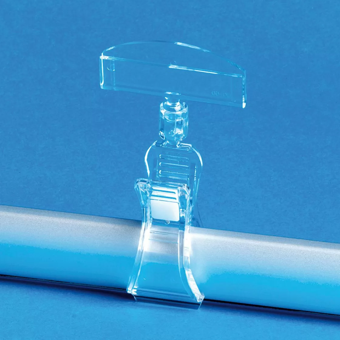 Etiquetaje>DecoWoerner Pinza Para Etiquetas De Precio Con Inserto, 10 Cm De Alto transparente
