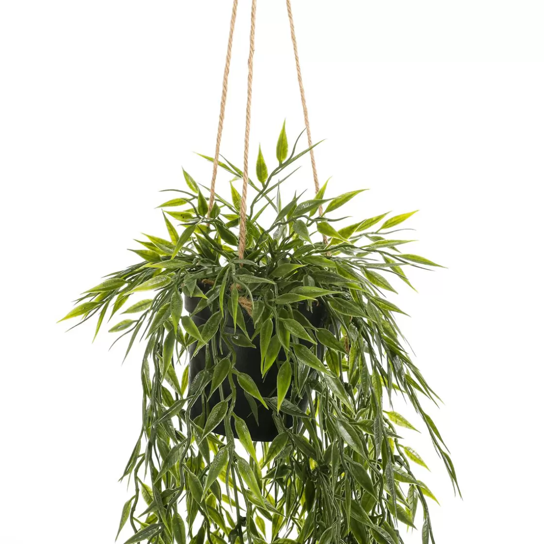 Plantas Colgantes>DecoWoerner Planta Artificial Ampolla De Bambú Colgante 20 X 50 Cm verde