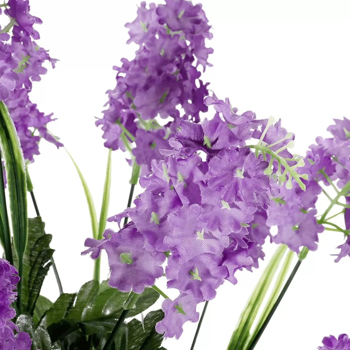 Decoración De Primavera | Ramos Y Coronas De Flores>DecoWoerner Ramo De Lilas Artificiales 12 Flores 48 Cm De Alto, 25 Cm Ø violeta