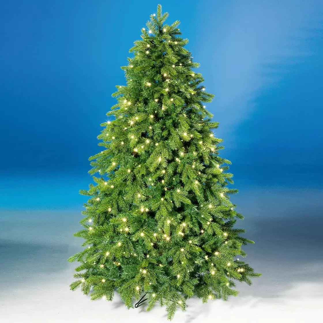 Árboles De Navidad Artificiales>DecoWoerner Árbol De Navidad Artificial Nordmann Abeto Con LED 210 Cm verde