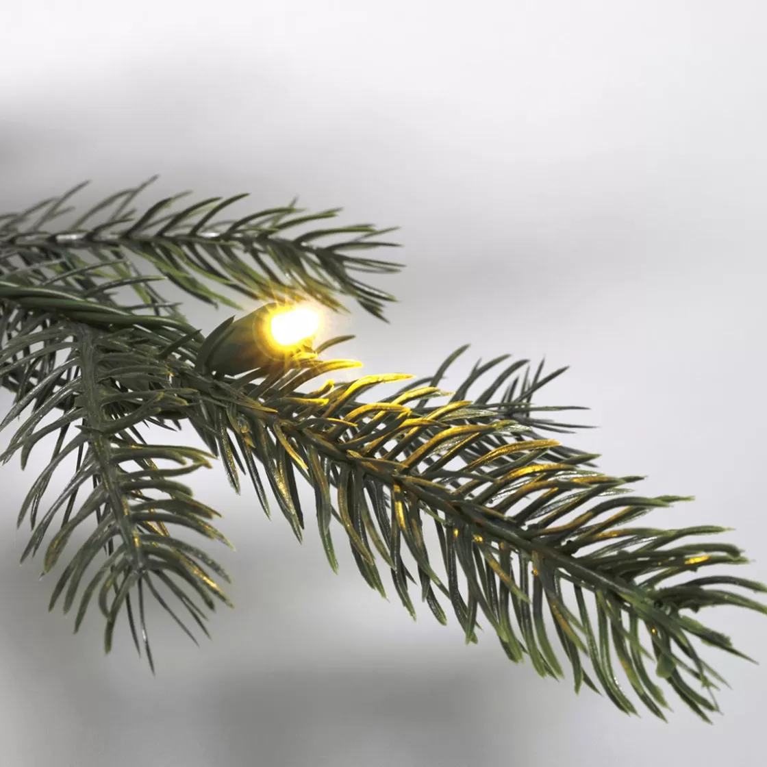 Árboles De Navidad Artificiales>DecoWoerner Árbol De Navidad Artificial Nordmann Abeto Con LED 210 Cm verde