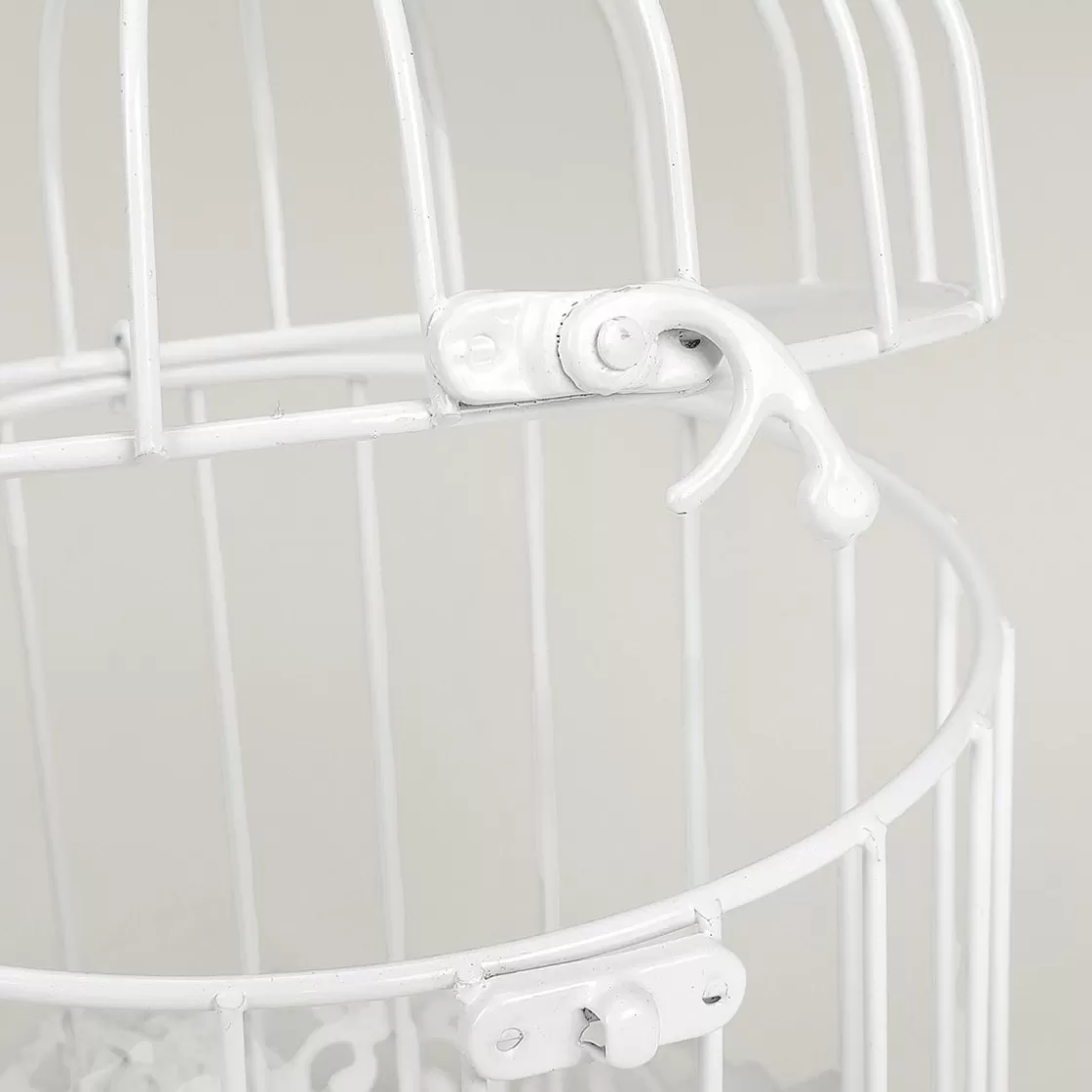 Decoración De Primavera>DecoWoerner Set De 3 Jaulas Vintage Blancas 41 Cm blanco