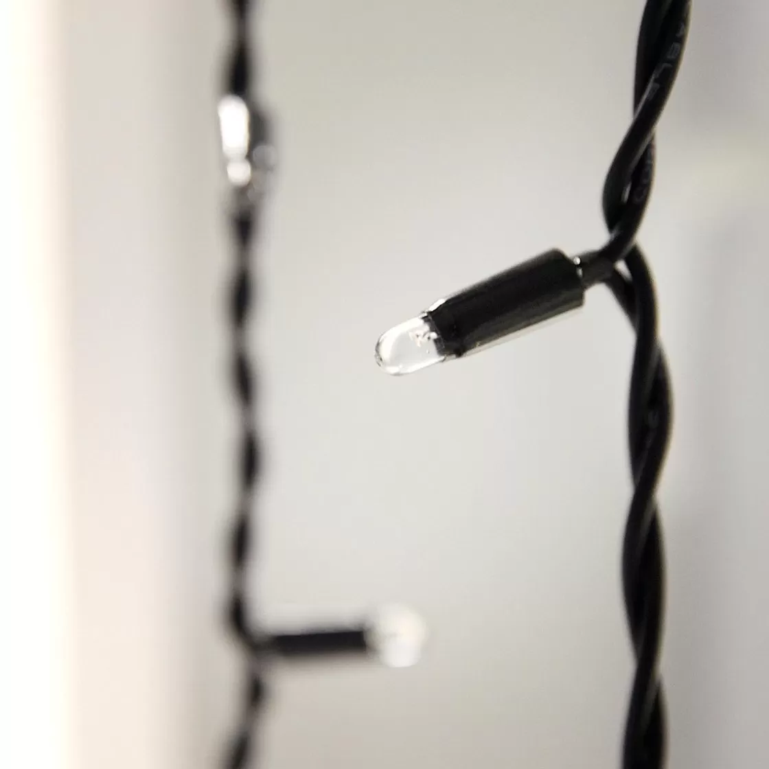 Luces De Navidad>DecoWoerner Sistema Profesional De Cortina De Luz LED IP67, 300 Cm Sin Cable De Alimentación, negro