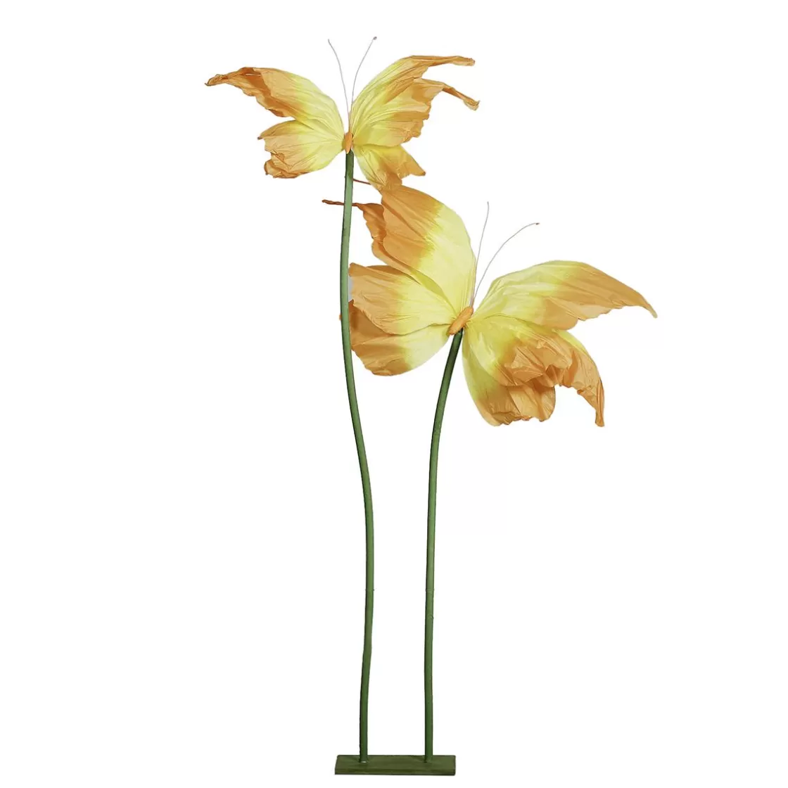 Decoración De Animales | Decoración Temática>DecoWoerner Soporte Decorativo Para Mariposas De Papel 150 Cm, amarillo
