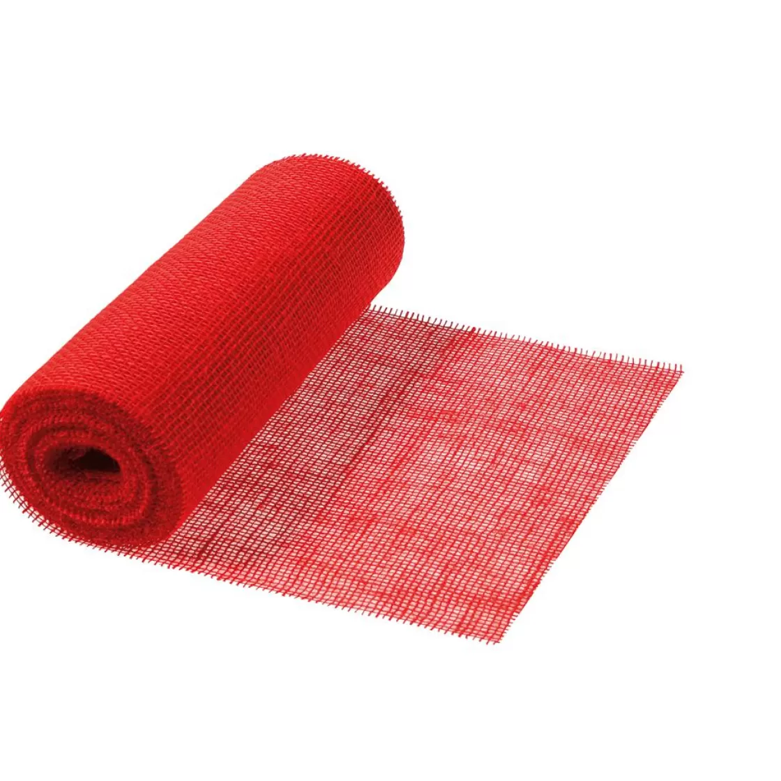 Telas | Decoración De Otoño>DecoWoerner Tapete De Mesa De Arpillera , Anchura 30 Cm, 10 M rojo