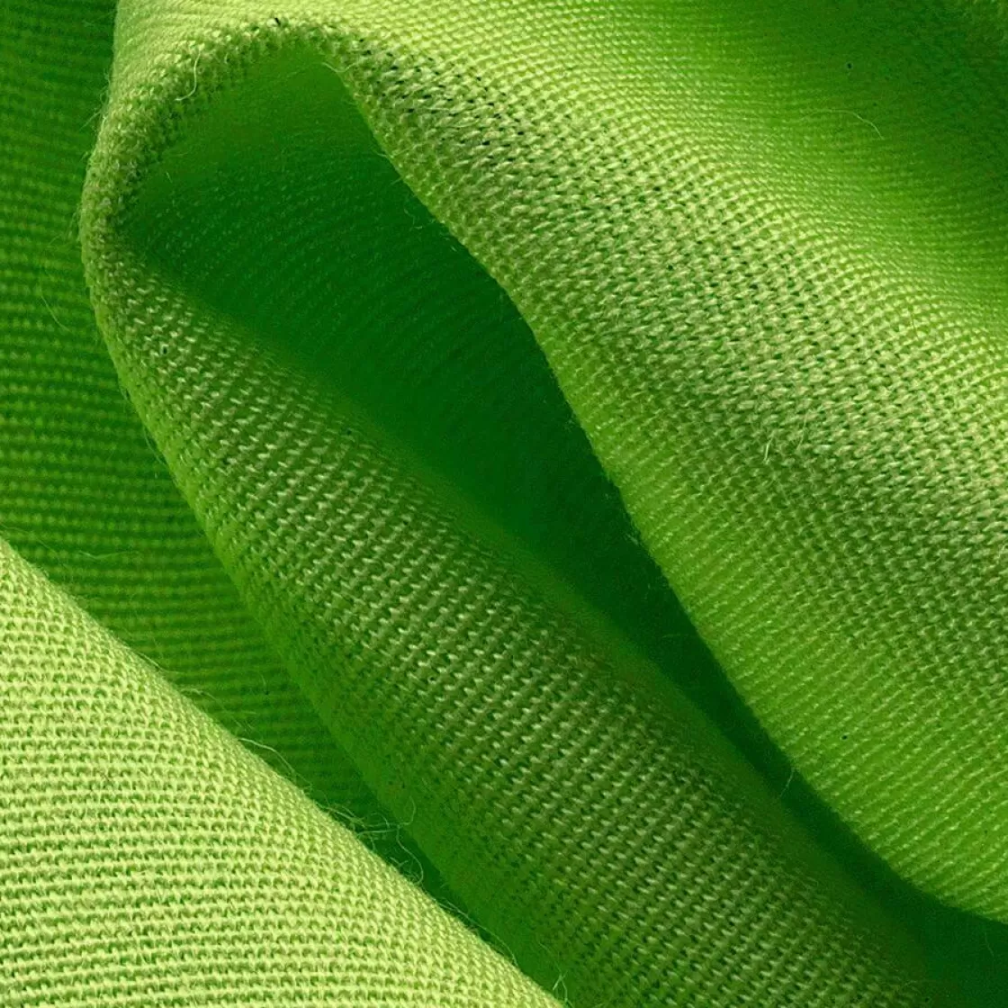 Telas>DecoWoerner Tejido De Viscosa Rep Claro, 120 Cm De Ancho verde