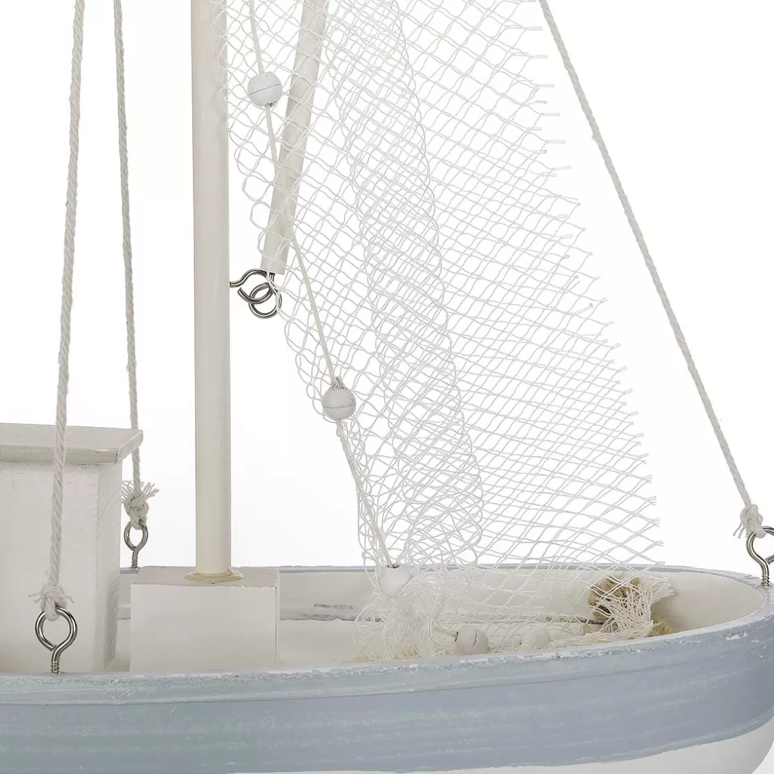 Decoración De Verano>DecoWoerner Velero De Madera 60 Cm X 43 Cm X 14 Cm blanco